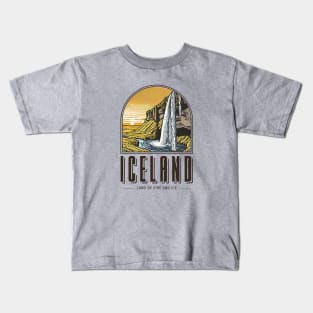 Iceland Land of Fire and Ice Kids T-Shirt